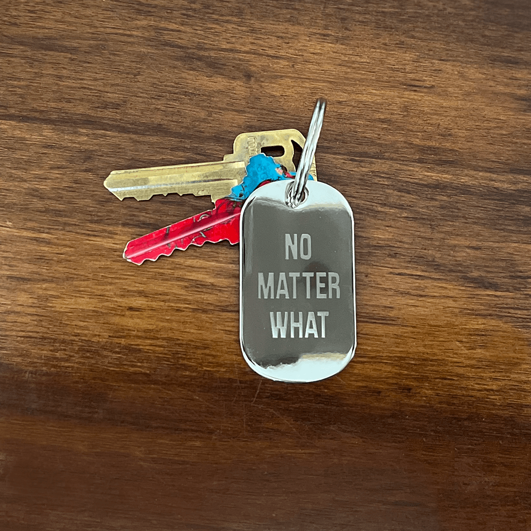 Diamond Engraved Metal Keychain